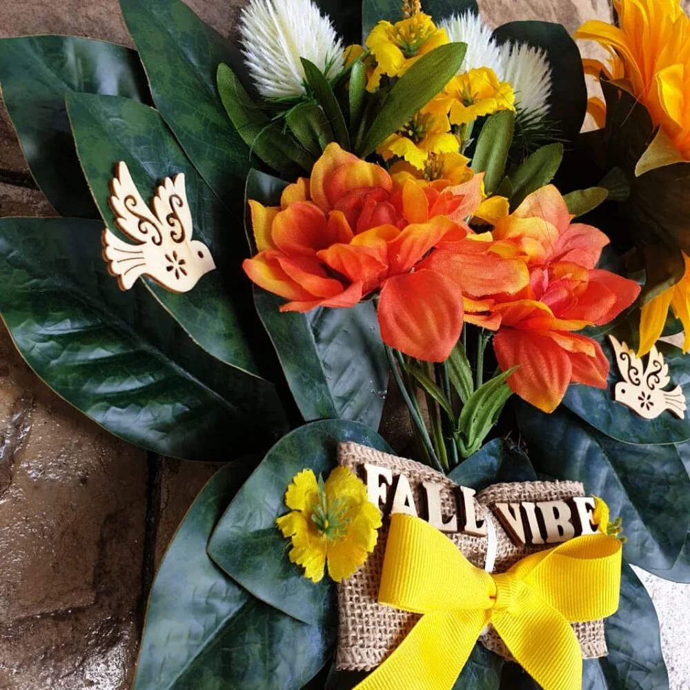 Sunflowers Fall Wreath Sign Thanksgiving Bird Sign Door Wall Hanger Decor Gift